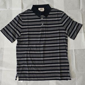 Hermes men's piqures short sleeve polo shirt